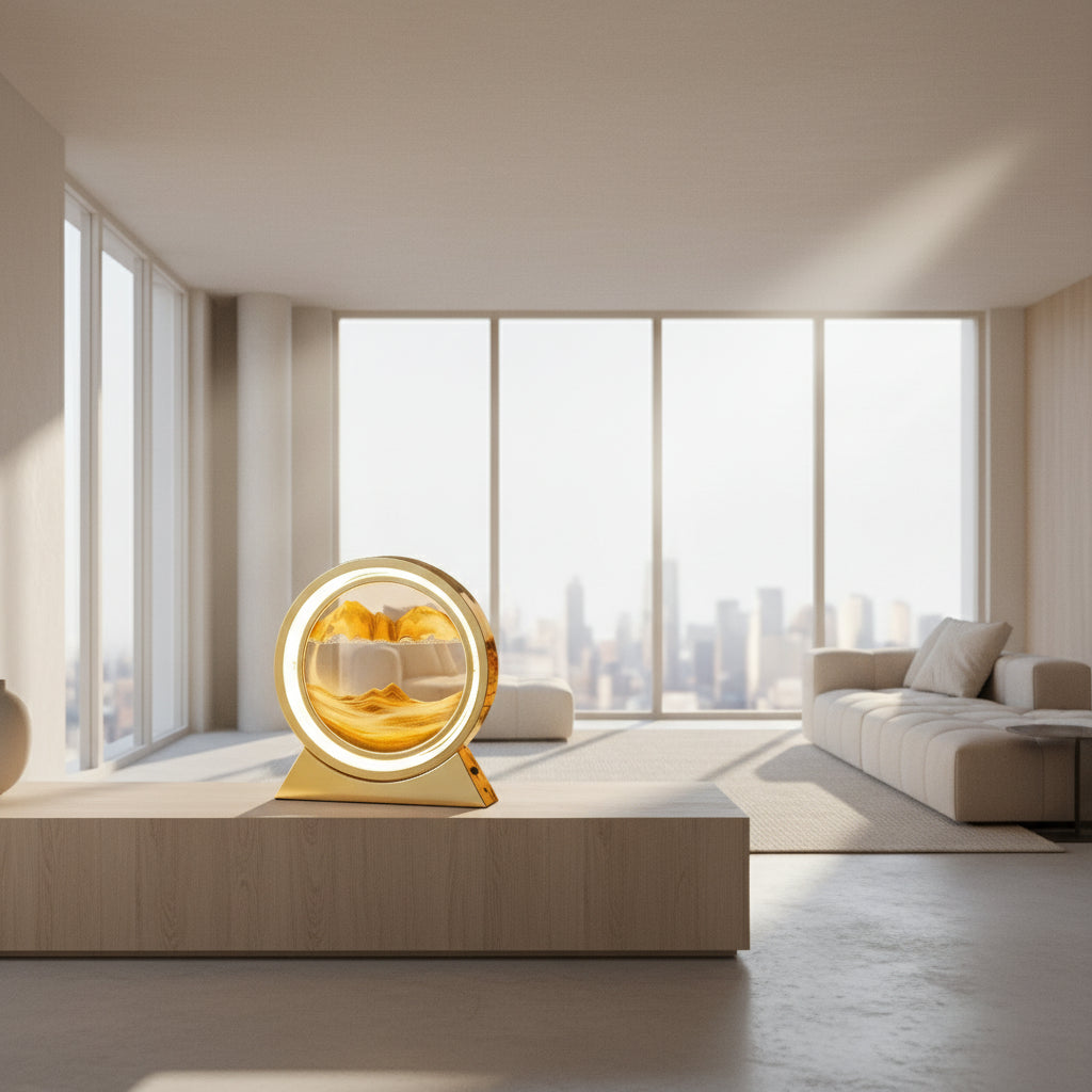 Aurelux™ FlowSand LED Sandbild Tischlampe